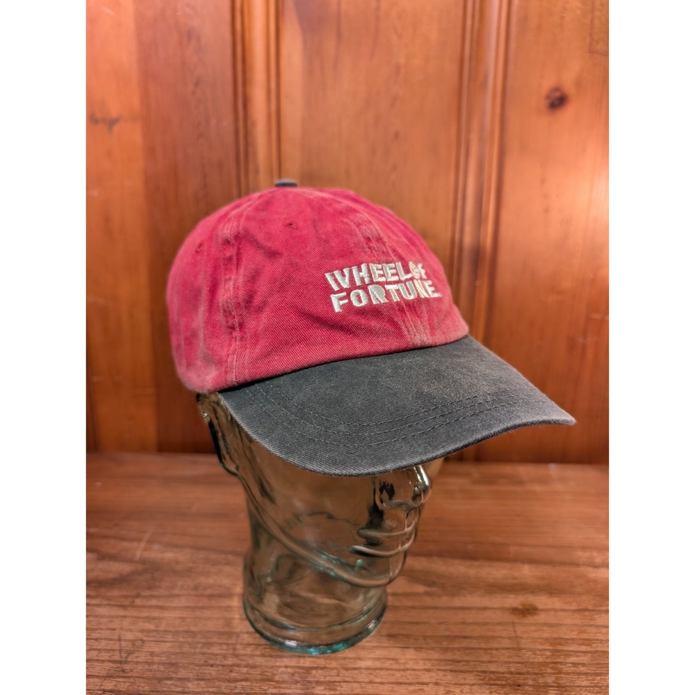 Wheel of Fortune Exclusive Hat Red Black Game Show Adjustable Baseball Cap #1092